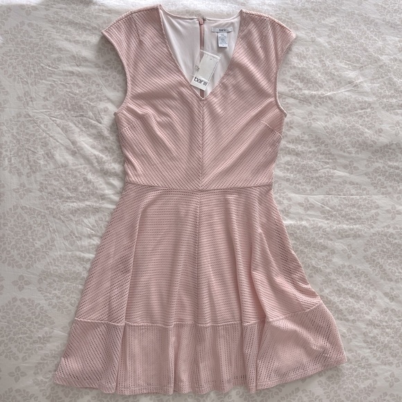 NWT Bar lll Mesh Blush Fit and Flare Dress - Picture 4 of 7